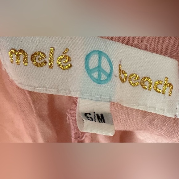 Mele Beach Tank Style Wide Leg Cover Up Shell Tie Dye Romper Brand New With Tags - Picture 4 of 14